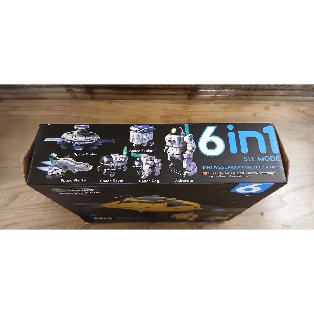 STEM Solar Power Scientific & Fun 6 N 1 Solar Rechargeable Space Fleet 8 years+